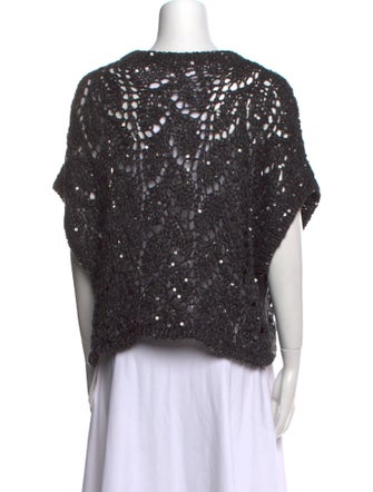 Brunello Cucinelli Linen Crew Neck Sweater