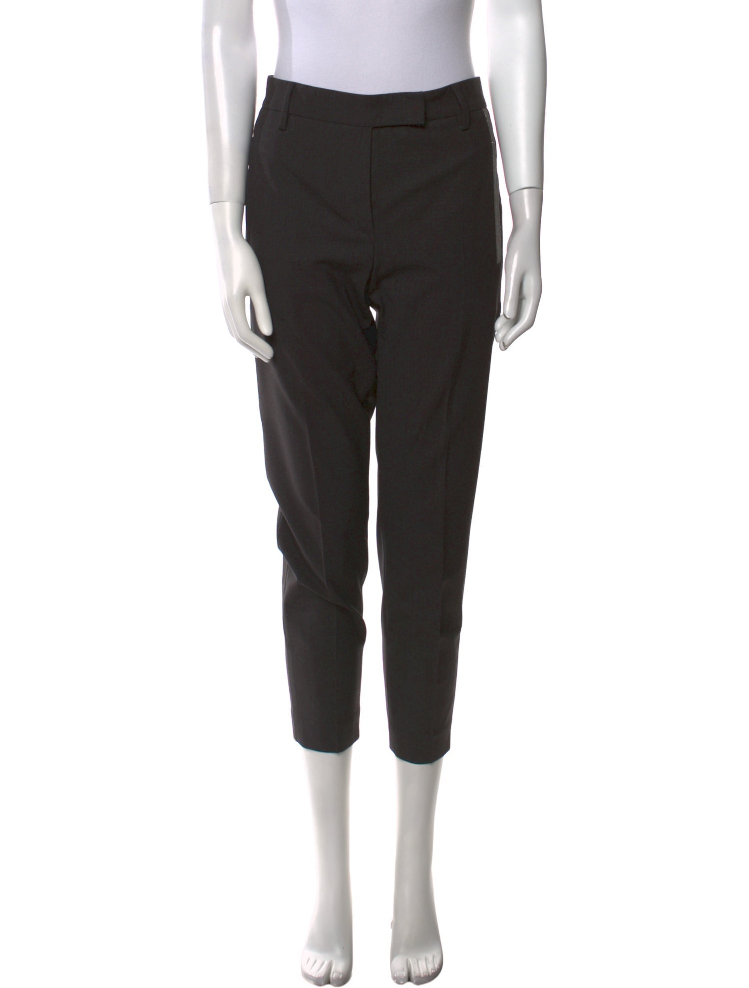 Brunello Cucinelli Virgin Wool Straight Leg Pants