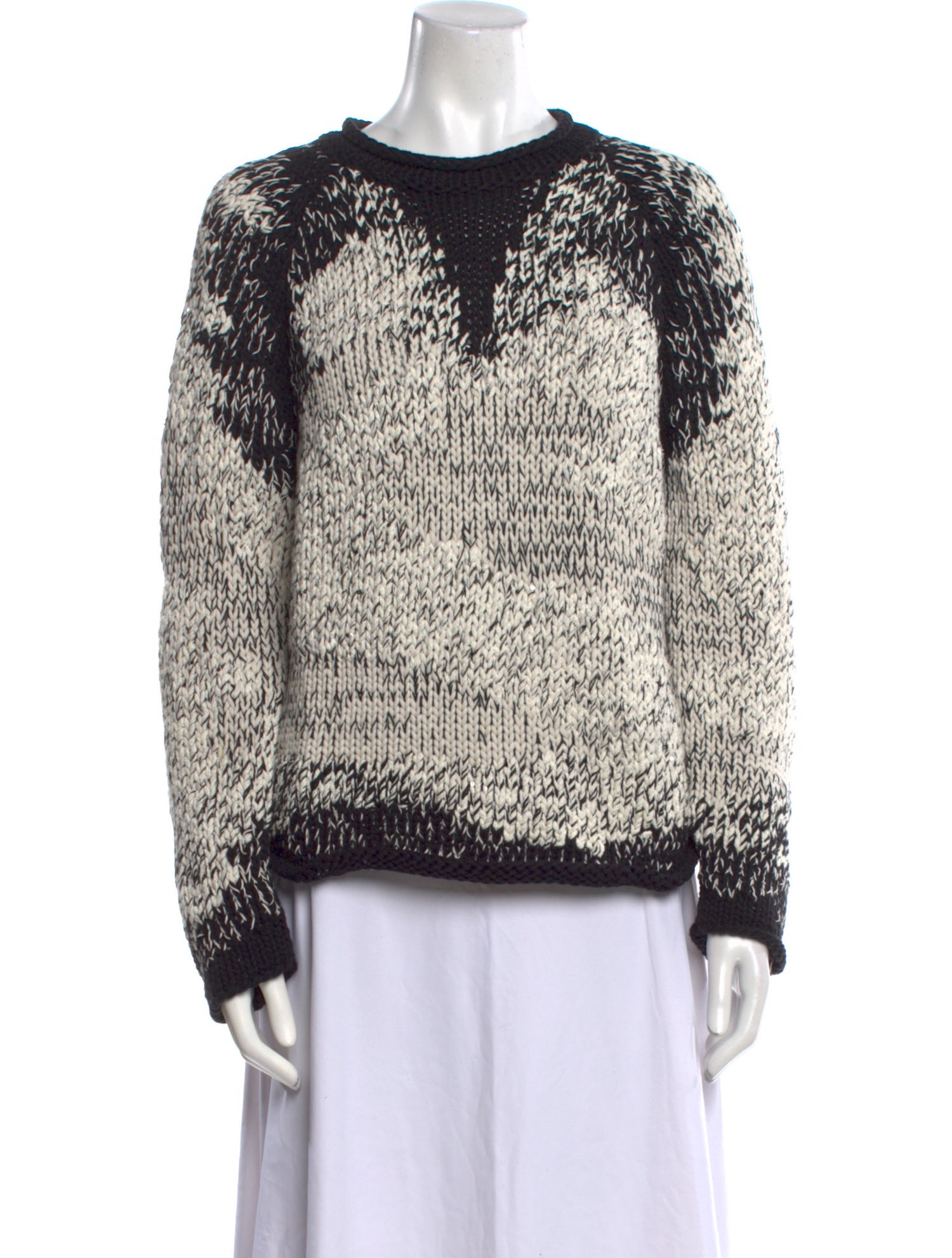 Brunello Cucinelli Printed Bateau Neckline Sweater