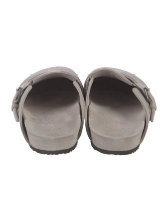 Brunello Cucinelli Monili Suede Mules