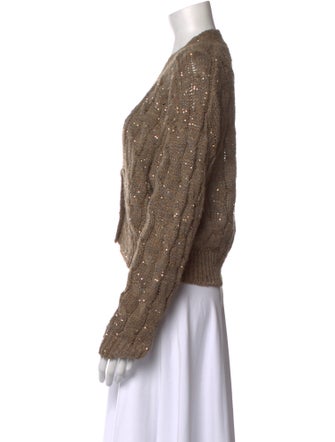 Brunello Cucinelli Silk V-Neck Sweater