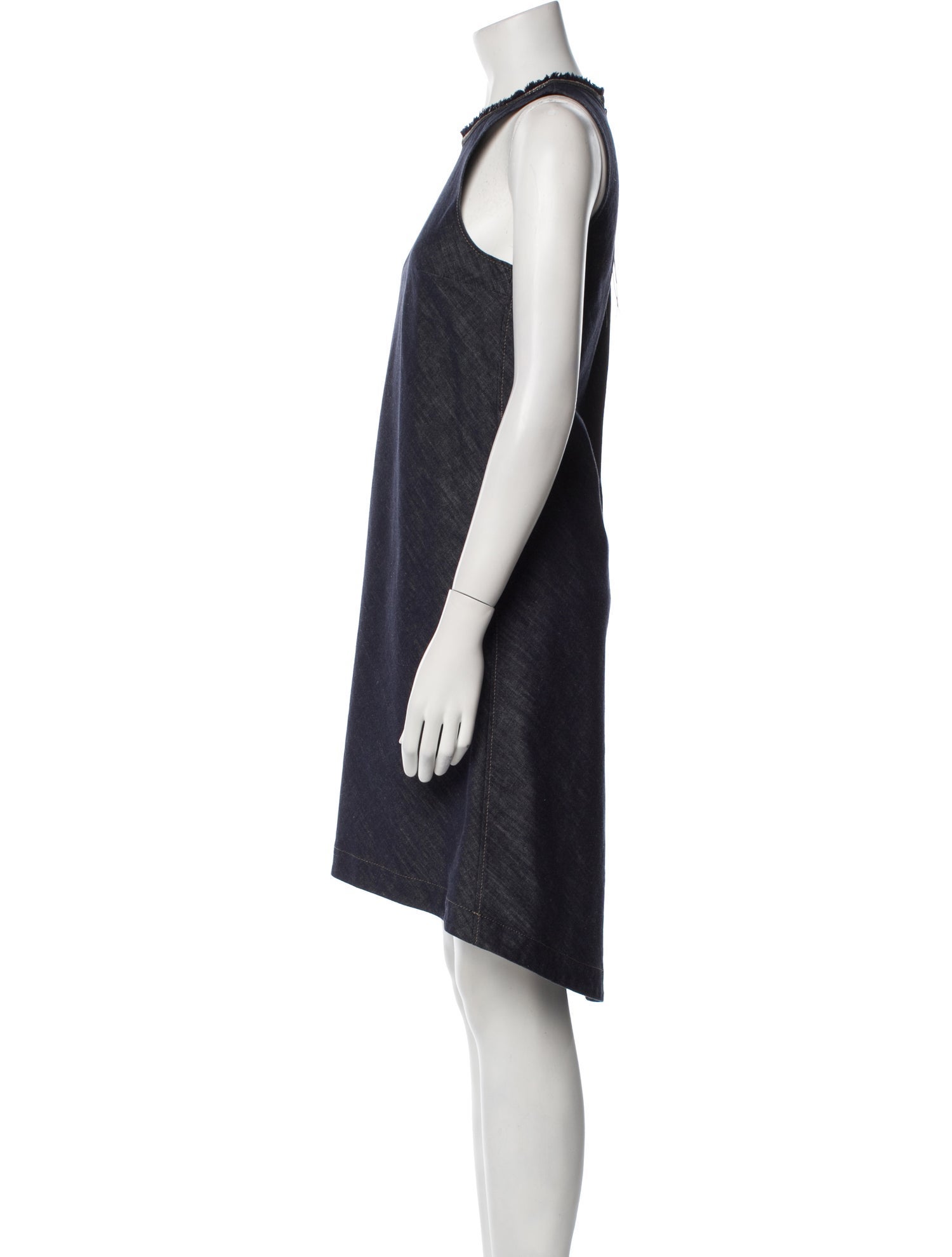 Brunello Cucinelli Crew Neck Knee-Length Dress