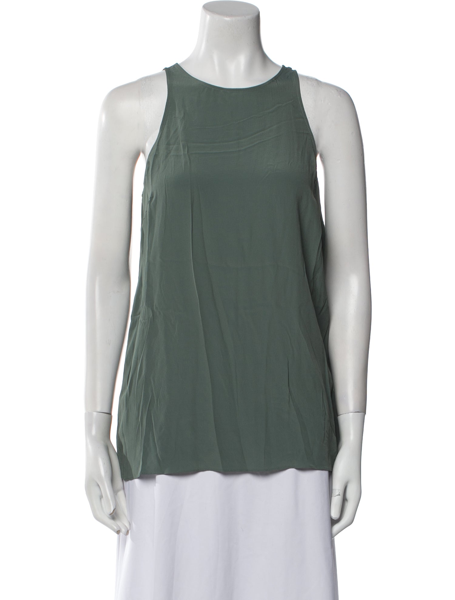 Brunello Cucinelli Scoop Neck Sleeveless Top