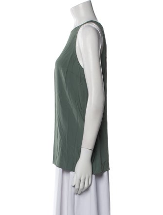 Brunello Cucinelli Scoop Neck Sleeveless Top