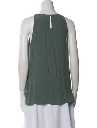 Brunello Cucinelli Scoop Neck Sleeveless Top