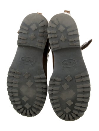 Brunello Cucinelli Monili Leather Combat Boots