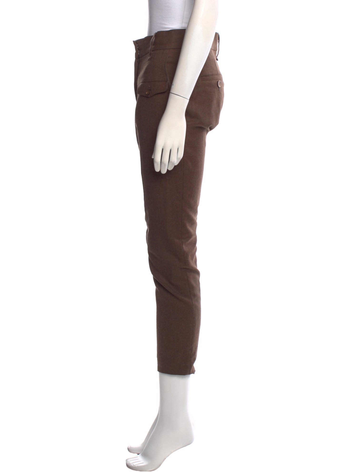 Brunello Cucinelli Virgin Wool Skinny Leg Pants