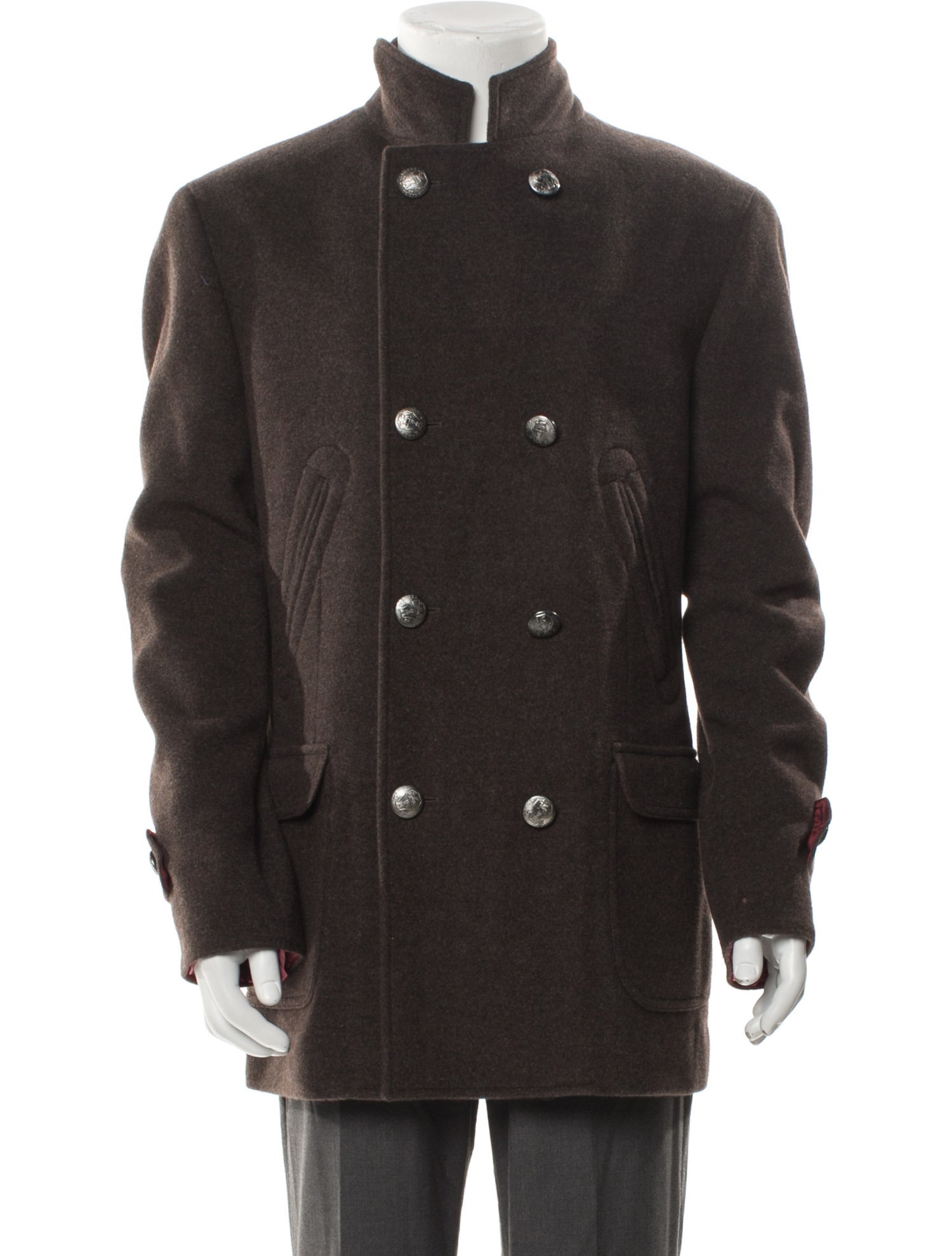 Brunello Cucinelli Virgin Wool Peacoat