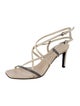 Brunello Cucinelli Leather Colorblock Pattern Sandals