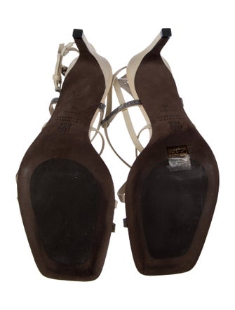 Brunello Cucinelli Leather Colorblock Pattern Sandals
