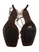Brunello Cucinelli Leather Colorblock Pattern Sandals
