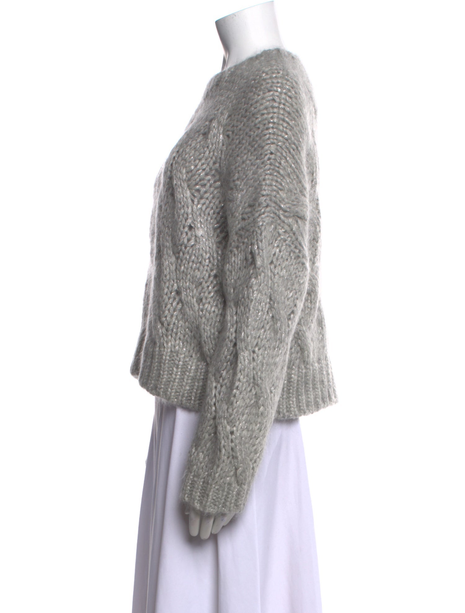 Brunello Cucinelli Mohair Crew Neck Sweater