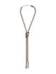 Brunello Cucinelli Beaded Knot Lavalier Necklace