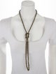 Brunello Cucinelli Beaded Knot Lavalier Necklace