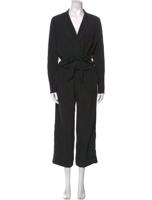 Brunello Cucinelli Silk V-Neck Jumpsuit