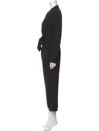 Brunello Cucinelli Silk V-Neck Jumpsuit