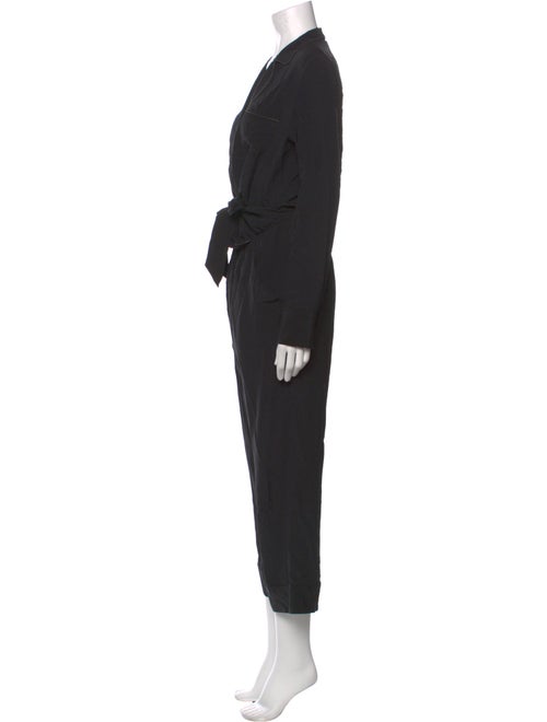 Brunello Cucinelli Silk V-Neck Jumpsuit