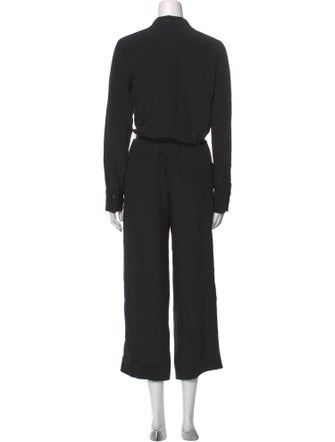 Brunello Cucinelli Silk V-Neck Jumpsuit