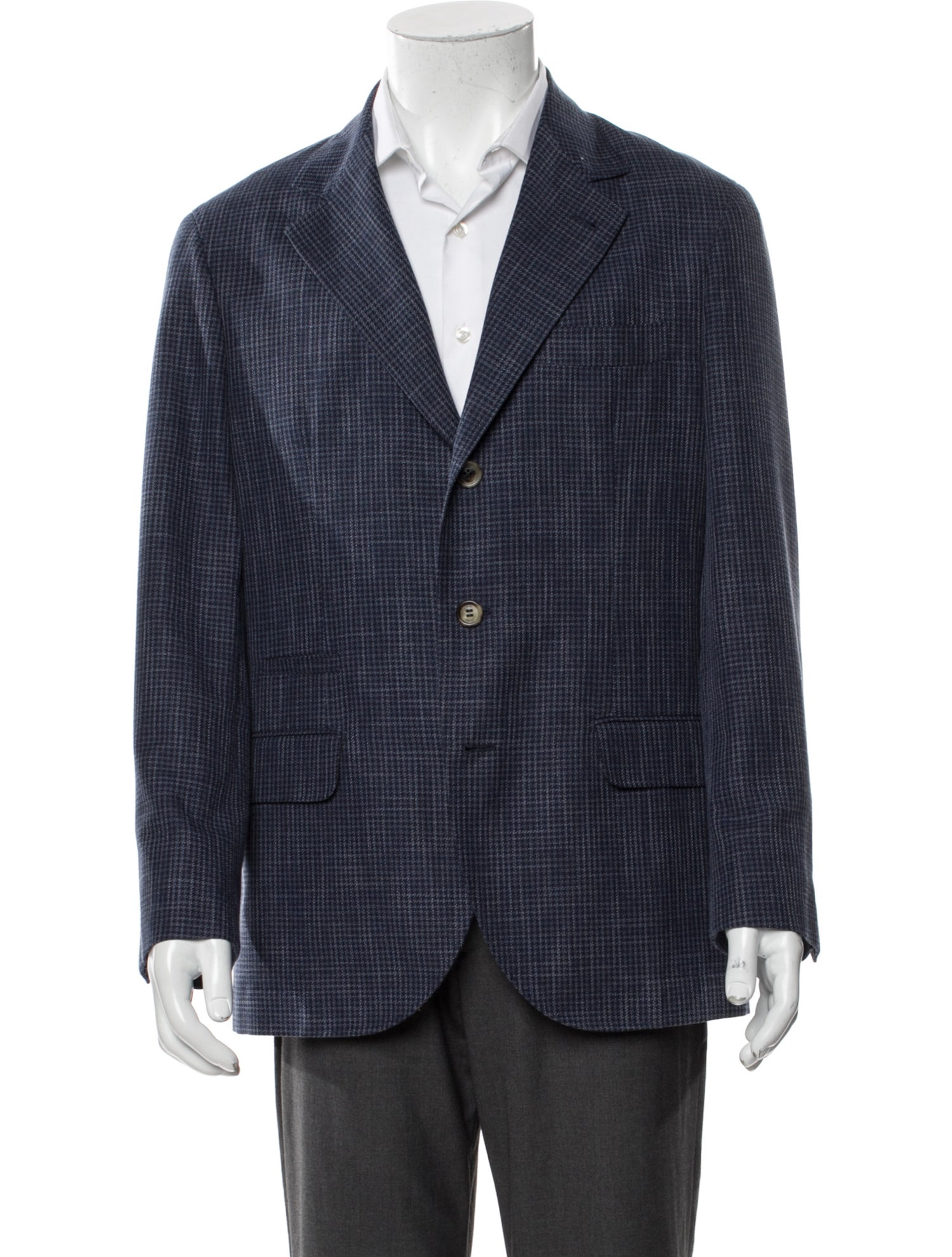 Brunello Cucinelli Houndstooth Print Blazer