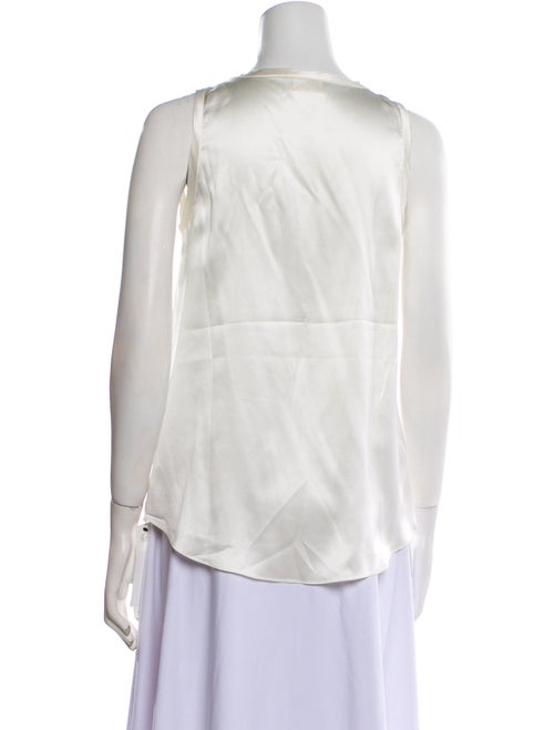 Brunello Cucinelli Silk Scoop Neck Top