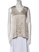 Brunello Cucinelli Silk V-Neck Top