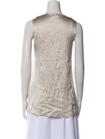 Brunello Cucinelli Silk V-Neck Top