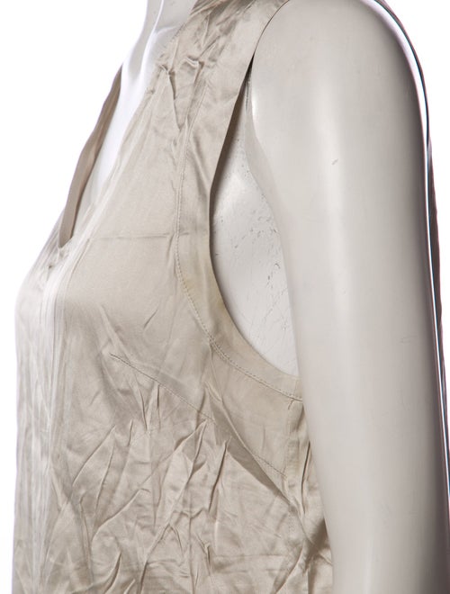 Brunello Cucinelli Silk V-Neck Top