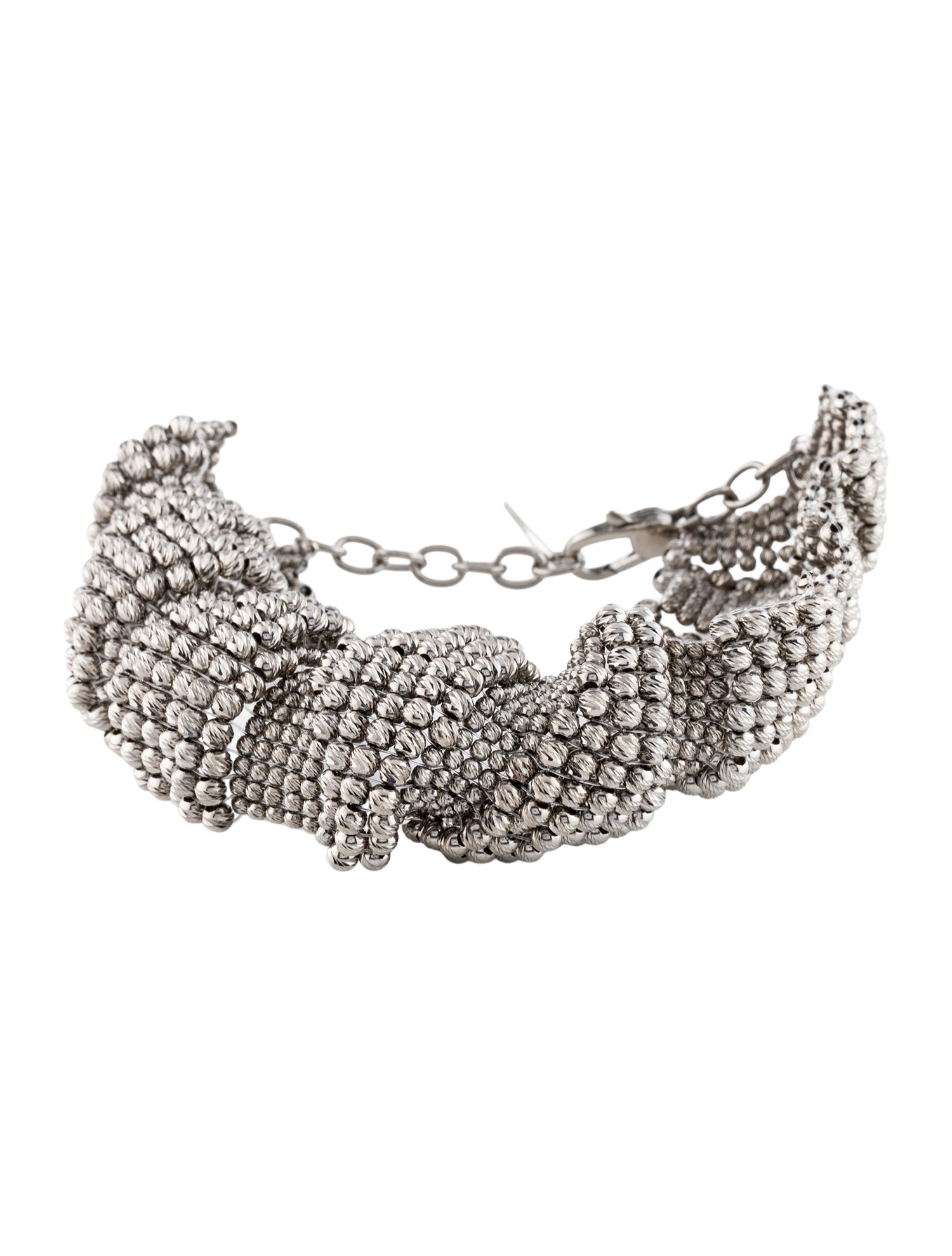 Brunello Cucinelli Sculptured Beaded Link Bracelet