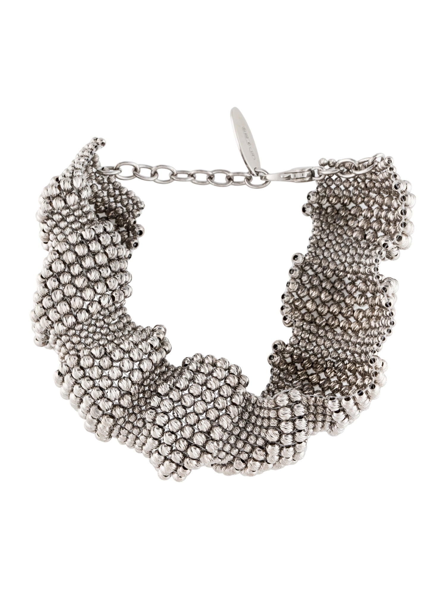 Brunello Cucinelli Sculptured Beaded Link Bracelet