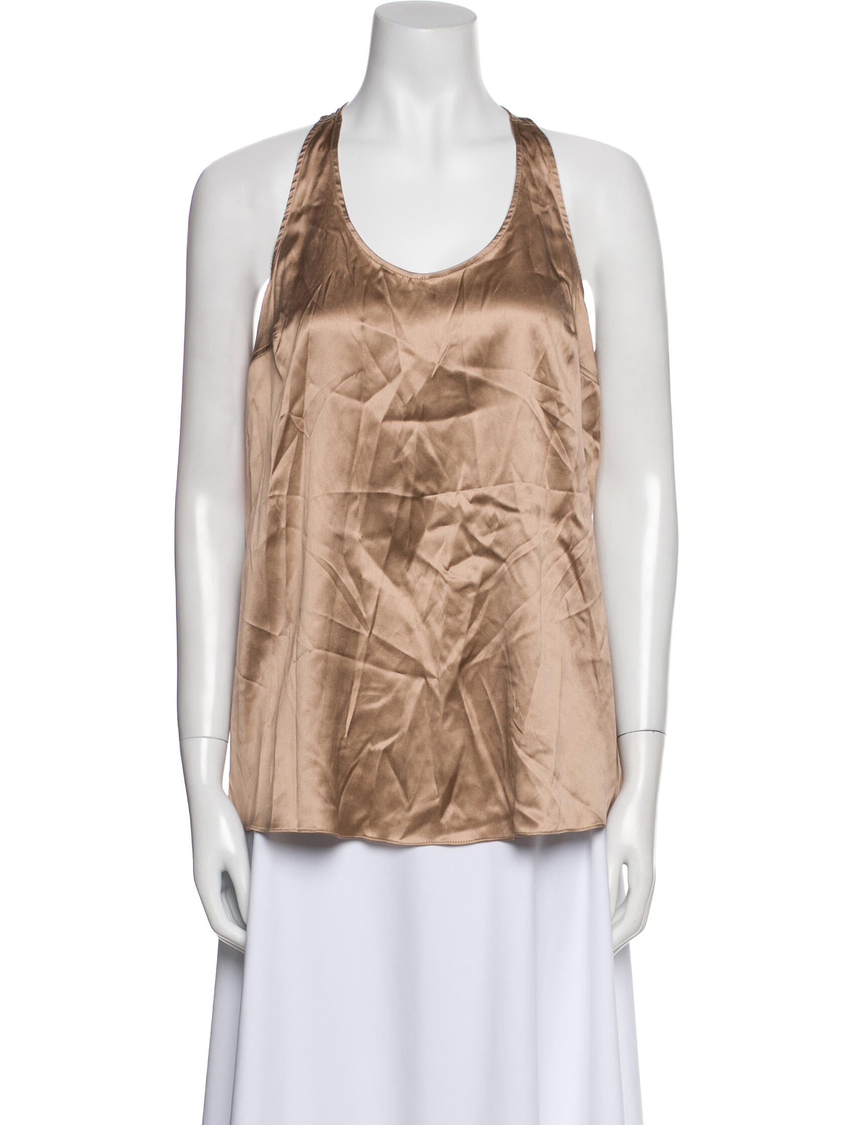 Brunello Cucinelli Scoop Neck Sleeveless Top