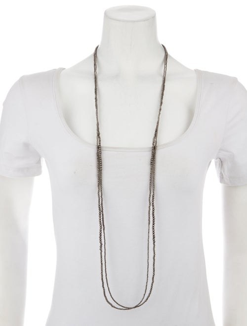 Brunello Cucinelli Beaded Double Strand Necklace
