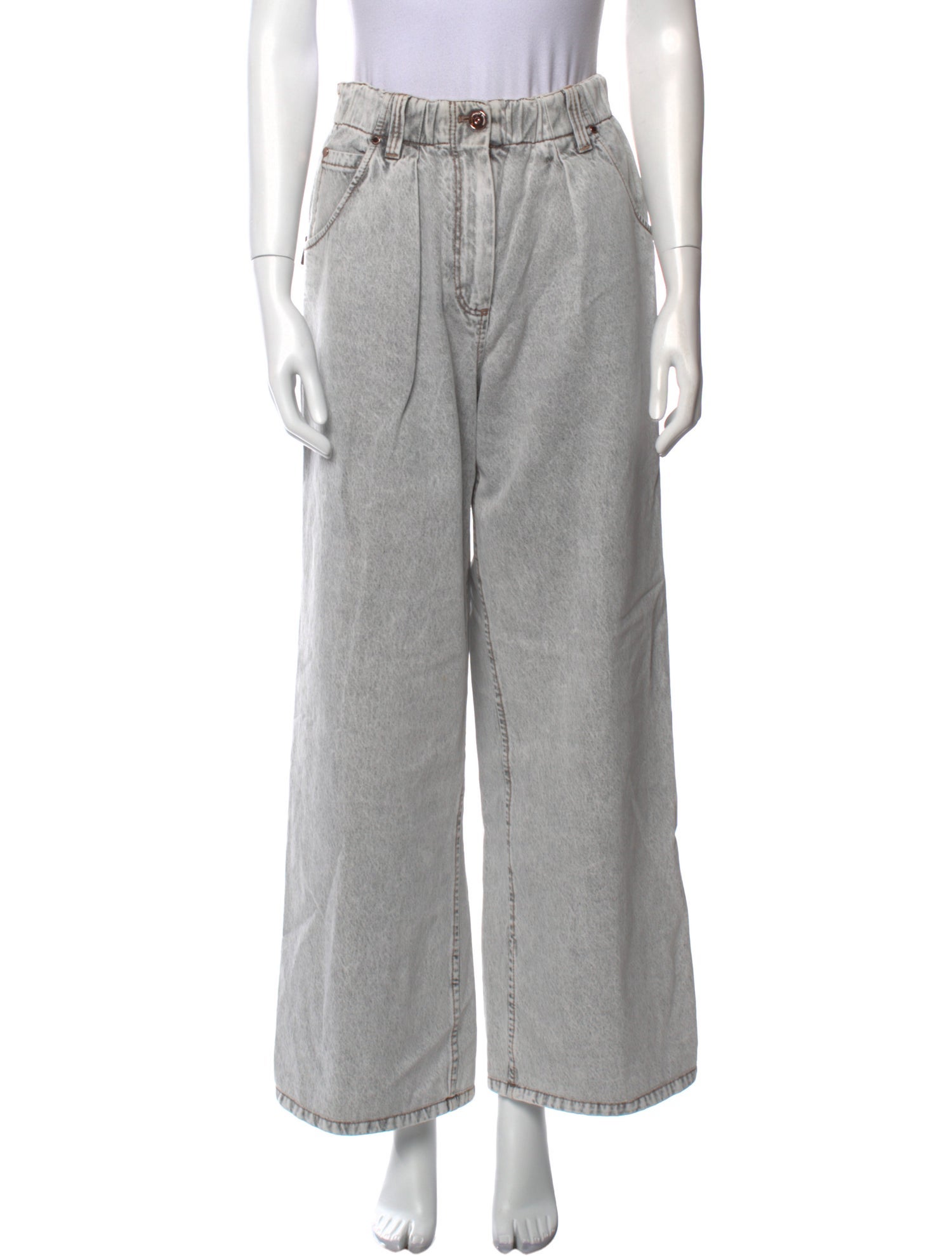 Brunello Cucinelli Wide Leg Pants