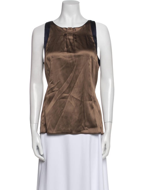 Brunello Cucinelli Scoop Neck Sleeveless Top