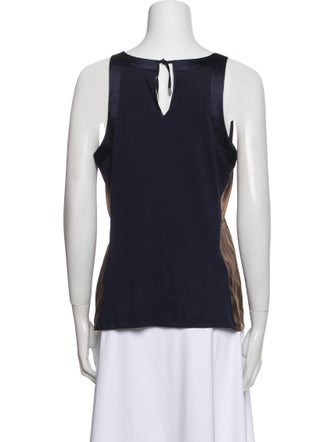 Brunello Cucinelli Scoop Neck Sleeveless Top