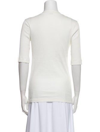 Brunello Cucinelli V-Neck Short Sleeve Top