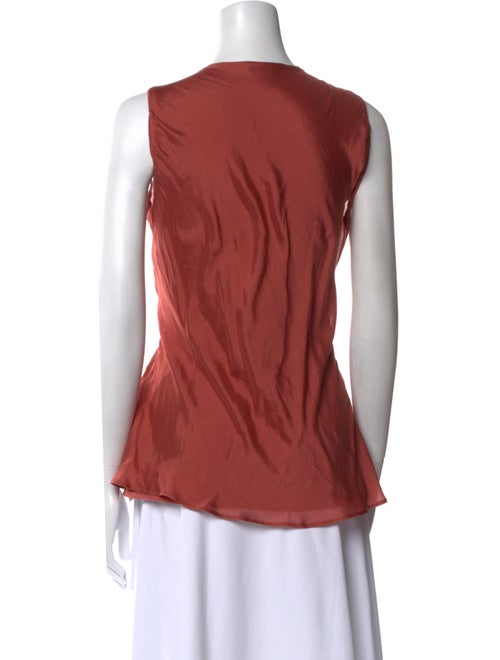 Brunello Cucinelli Silk Scoop Neck Top