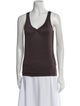 Brunello Cucinelli Silk V-Neck Top