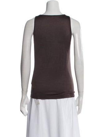 Brunello Cucinelli Silk V-Neck Top