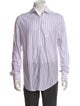 Brunello Cucinelli Striped Long Sleeve Dress Shirt