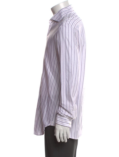Brunello Cucinelli Striped Long Sleeve Dress Shirt