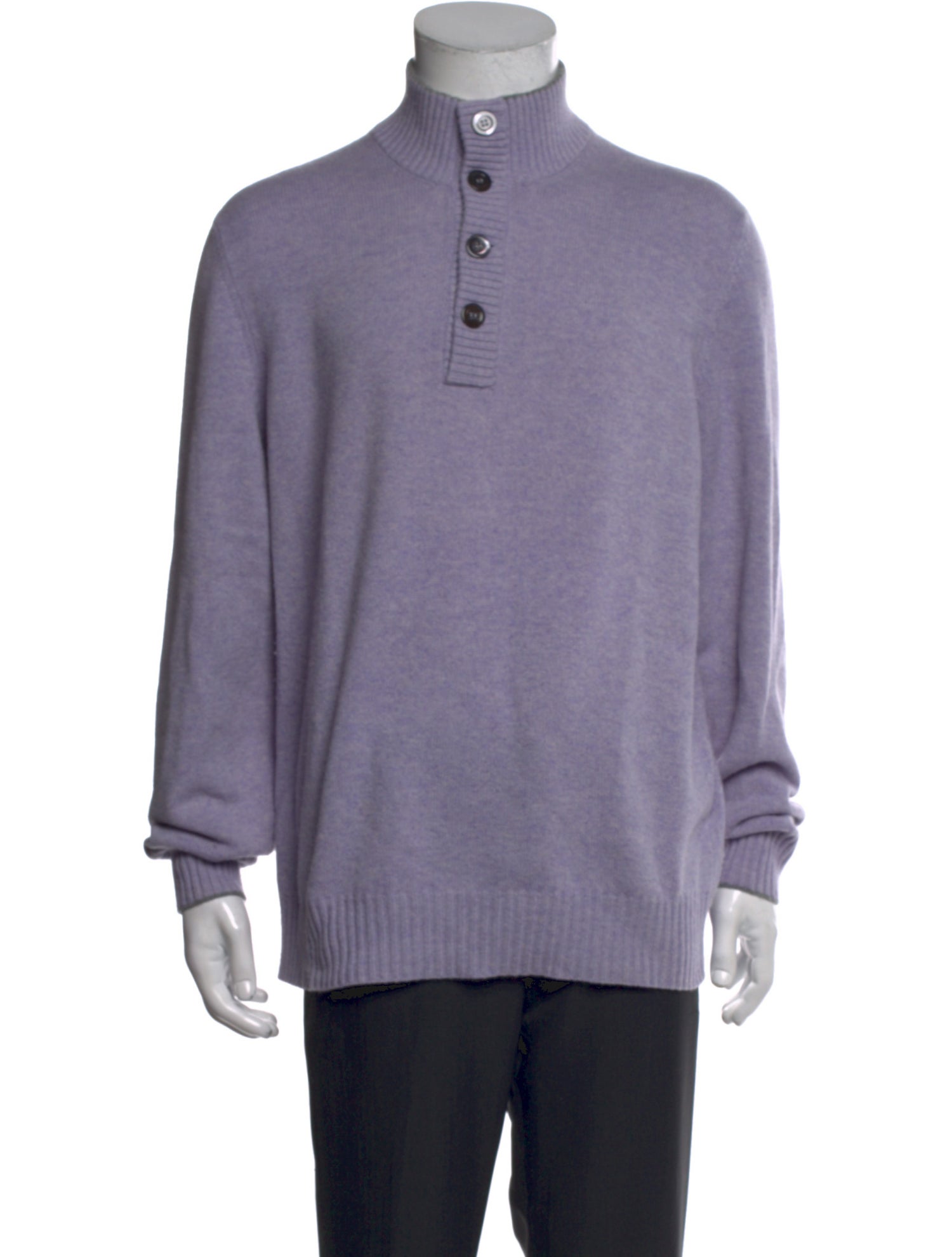 Brunello Cucinelli Cashmere Mock Neck Polo Sweater