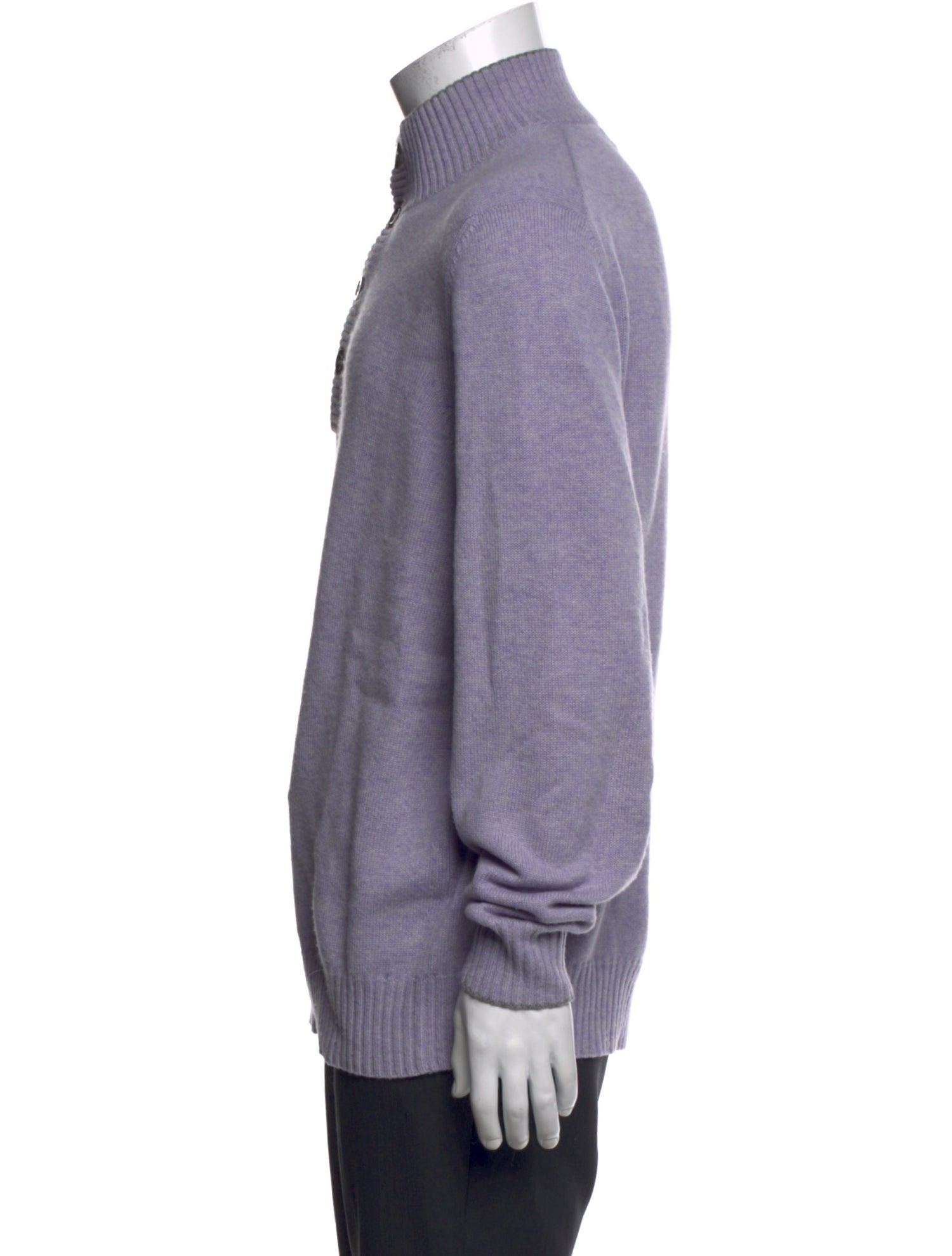 Brunello Cucinelli Cashmere Mock Neck Polo Sweater