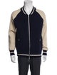 Brunello Cucinelli Wool Colorblock Pattern Bomber Jacket