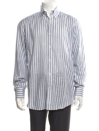 Brunello Cucinelli Striped Long Sleeve Shirt