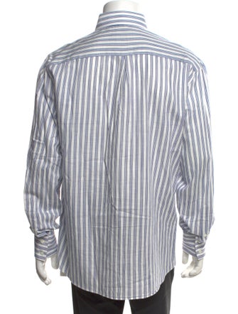 Brunello Cucinelli Striped Long Sleeve Shirt