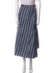 Brunello Cucinelli Striped Midi Length Skirt