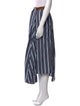 Brunello Cucinelli Striped Midi Length Skirt
