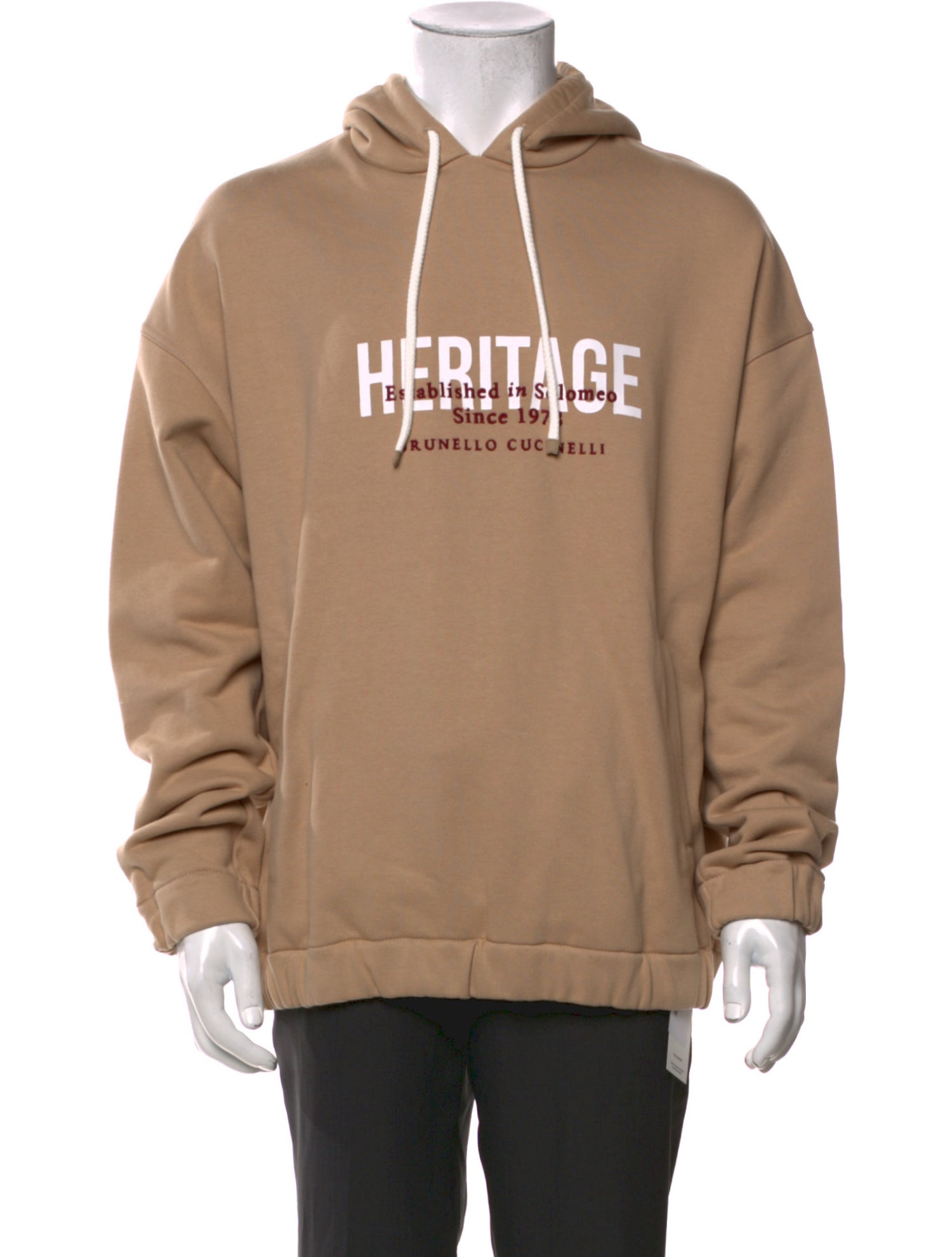 Brunello Cucinelli Graphic Print Crew Neck Hoodie