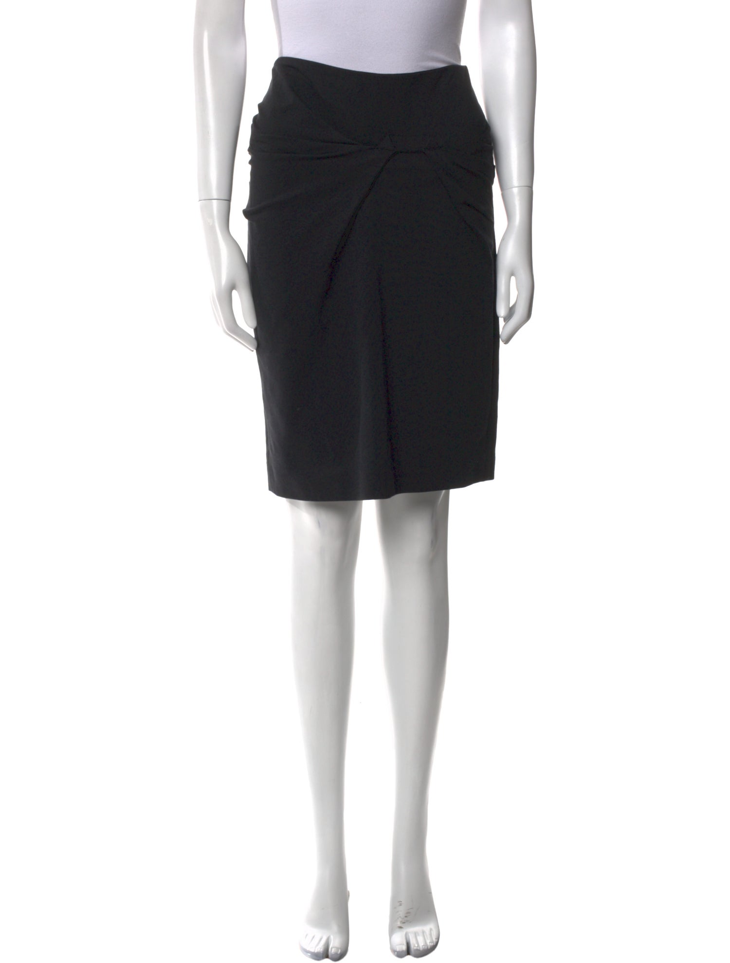 Brunello Cucinelli Leather Trim Embellishment Knee-Length Skirt