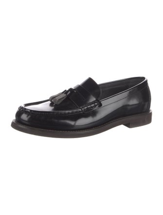 Brunello Cucinelli Monili Patent Leather Loafer Sneakers